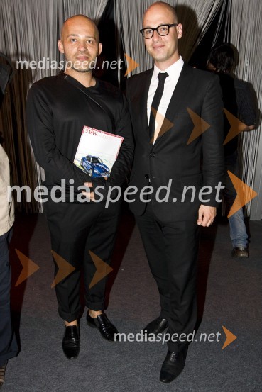 Zoran Garevski, modni kreator in Miha Ažman, generalni direktor BMW SlovenijaPredstavitev BMW Z4 Roadster in predpremiera BMW Series 5 Gran Turismo