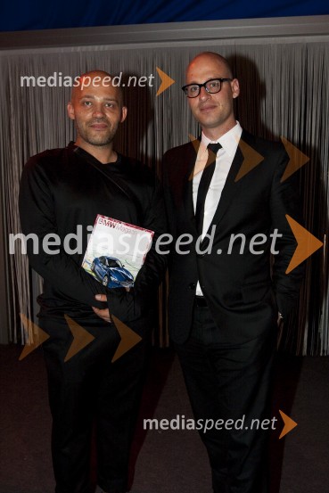 Zoran Garevski, modni oblikovalec in Miha Ažman, generalni direktor BMW SlovenijaPredstavitev BMW Z4 Roadster in predpremiera BMW Series 5 Gran Turismo