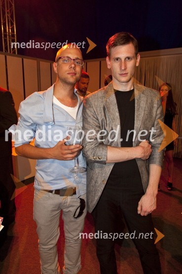 Aljoša Krošlin - Grlj, modni urednik in Matevž Faganel, modni oblikovalecPredstavitev BMW Z4 Roadster in predpremiera BMW Series 5 Gran Turismo