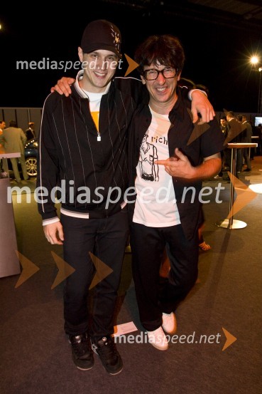 Mitja Okorn, režiser in Aljoša Rebolj, fotografPredstavitev BMW Z4 Roadster in predpremiera BMW Series 5 Gran Turismo