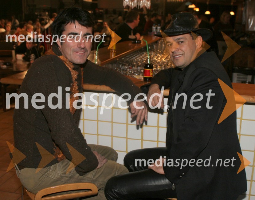 Iztok Harb in Branko Jovanovič Brendi, pevecPodalpski večer, snemanje nove oddaje na Net Tv