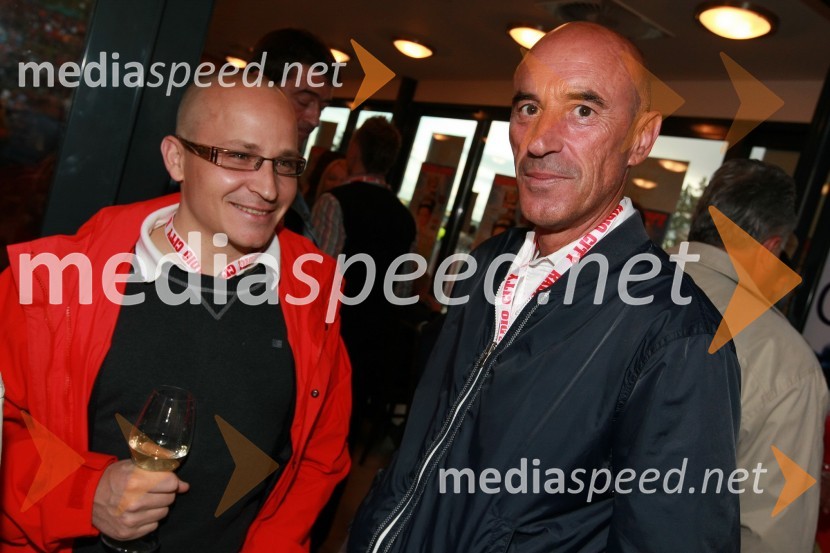 Gregor Jeza, predsednik uprave Hit Šentilj d.d. in Božo Fekonja, podjetnikRadio City, koncert 2009