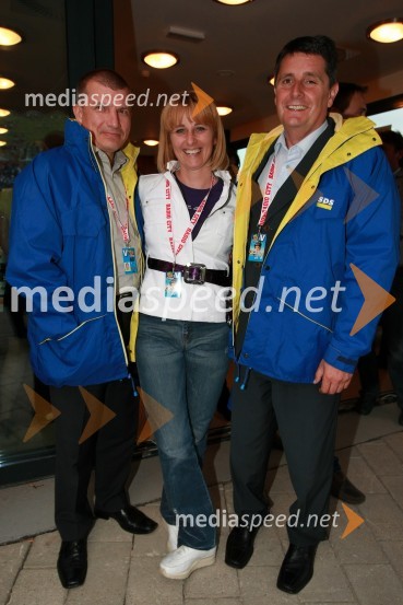 Dragutin Mate, nekdanji minister za notranje zadeve, Katja Koren Miklavec, nekdanja smučarka in Mirko Zamernik, poslanec SDSRadio City, koncert 2009