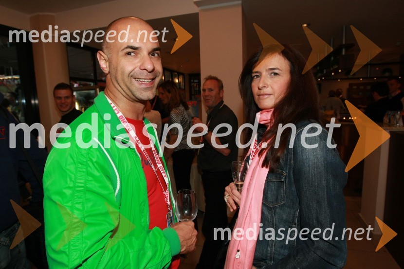 Igor Kenda, direktor oglaševalske agencije DCC marketing d.o.o in Sabina Kisilak, lastnica butikov KisilakRadio City, koncert 2009