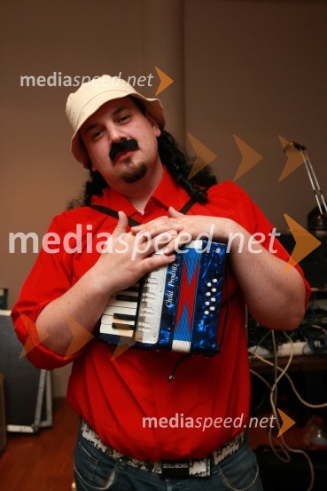 Tine Križanič, člana ekipe Reporter MilanRadio City, koncert 2009