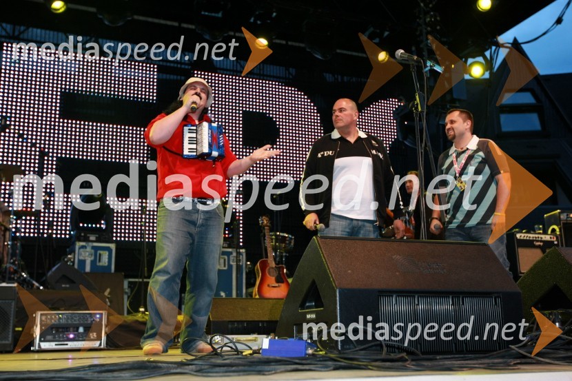 Ekipa Reporterja Milana: Tine Križanič, Matjaž Šalamun - Šalca in Dejan VedlinRadio City, koncert 2009