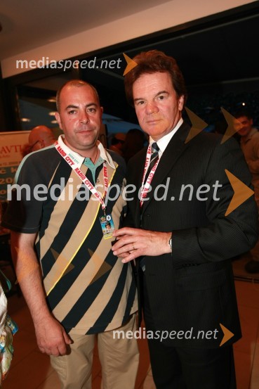 Rado Lovrenčec, direktor marketinga na Radiu City in Mišo Hölbl, direktor in lastnik Radia CityRadio City, koncert 2009