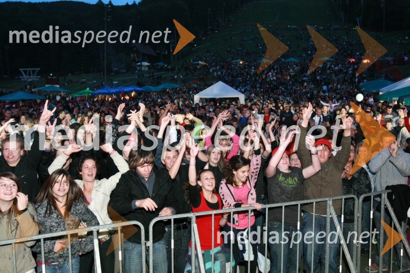 Množica obiskovalcevRadio City, koncert 2009