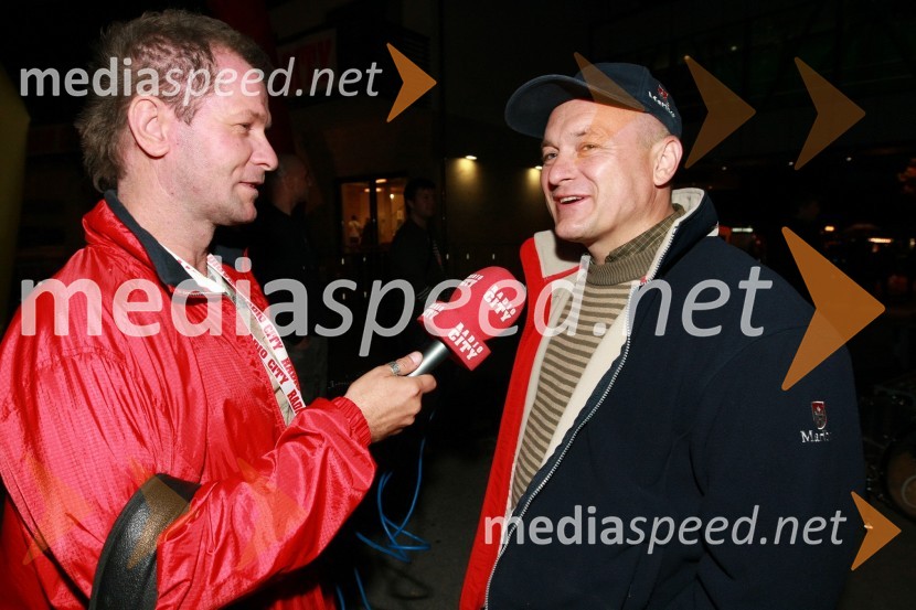 Andrej Okreša, novinar Radia City in Franc Kangler, župan MariboraRadio City, koncert 2009
