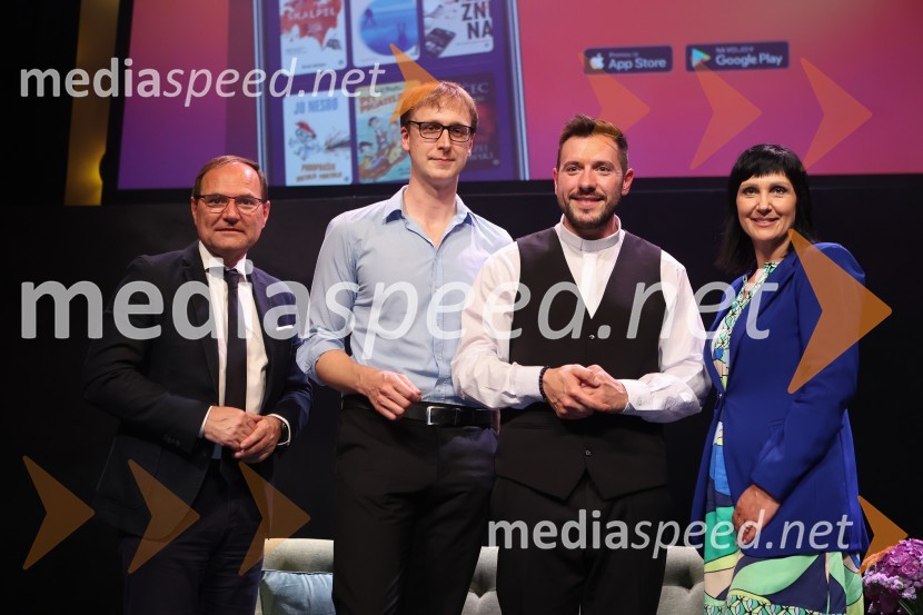  Tone Rode, direktor družbe Družina;  David Zupančič, specializant infektologije, pisatelj in spletni vplivnež;  Martin Golob, duhovnik;  Karmen Pangos, poslovna direktorica, Perutnina Ptuj d.o.o.David in Martin o iskanju miru