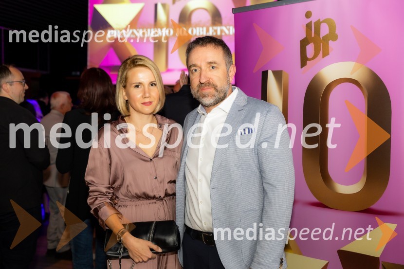  Natalija Cvetko, Mediaspeed d.o.o.;  Borut  Cvetko, kreativni direktor, Mediaspeed d.o.o.Čista desetka – 10. obletnica agencije IPPR