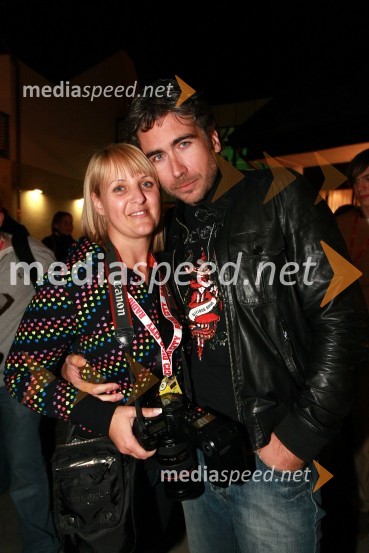Sandra Adam, fotografinja in Jan Plestenjak, pevecRadio City, koncert 2009