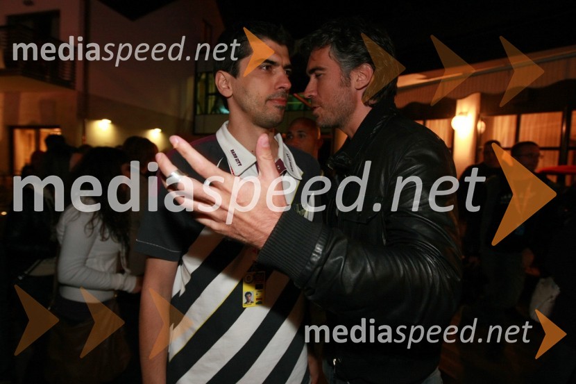 Bor Greiner, odgovorni urednik Radia City in Jan Plestenjak, pevecRadio City, koncert 2009