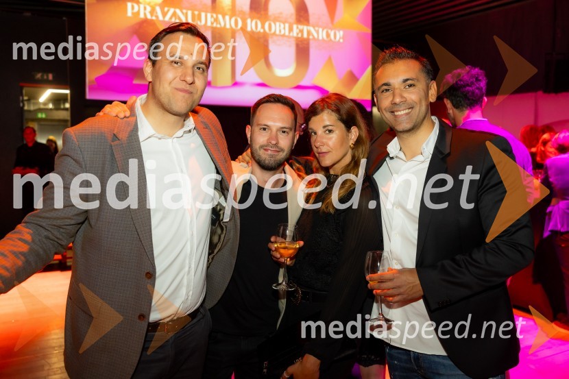  Anže Herbst, partner in direktor poslovnega razvoja, Bold Group;  Aljaž Peklaj, partner in strateški direktor, Bold group;  Kaja Kovič, novinarka, Marketing Magazin;  Nino Denkovski, fotografČista desetka – 10. obletnica agencije IPPR