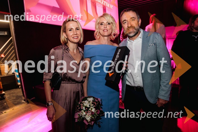  Natalija Cvetko, Mediaspeed d.o.o.;  Irena Pavčič, direktorica, IPPR;  Borut  Cvetko, kreativni direktor, Mediaspeed d.o.o.Čista desetka – 10. obletnica agencije IPPR