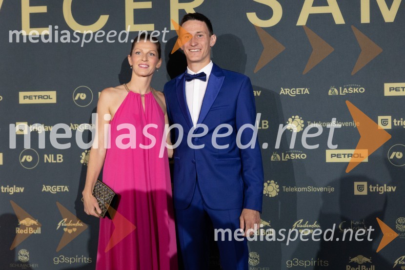  Mina Prevc;  Peter  Prevc, smučarski skakalecVečer šampionov 2024