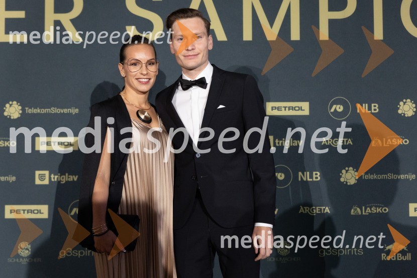  Nastja Lanišek;  Anže Lanišek, smučarski skakalecVečer šampionov 2024