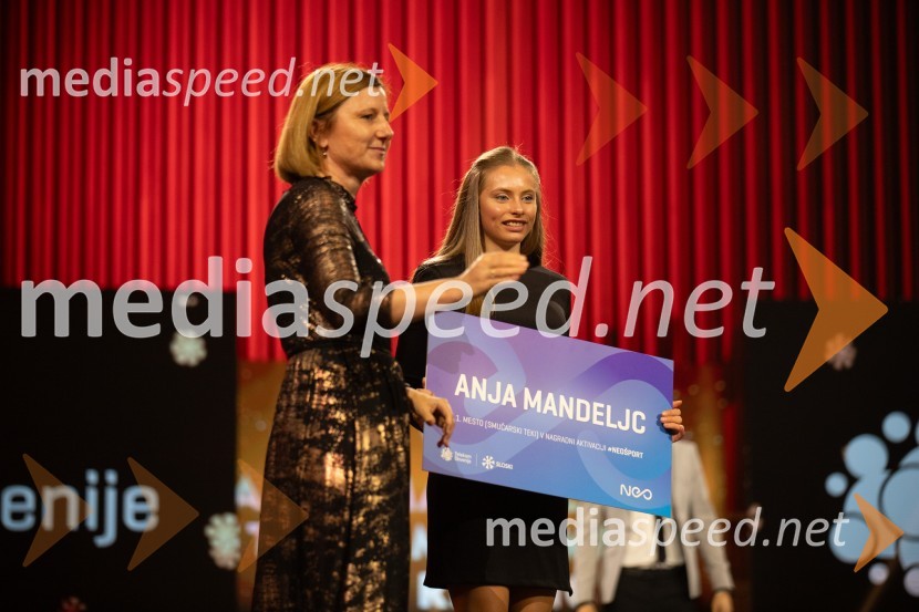  ... ;  Anja  Mandeljc, smučarska tekačicaVečer šampionov 2024