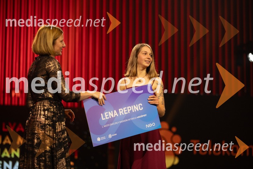  ... ;  Lena Repinc, biatlonkaVečer šampionov 2024