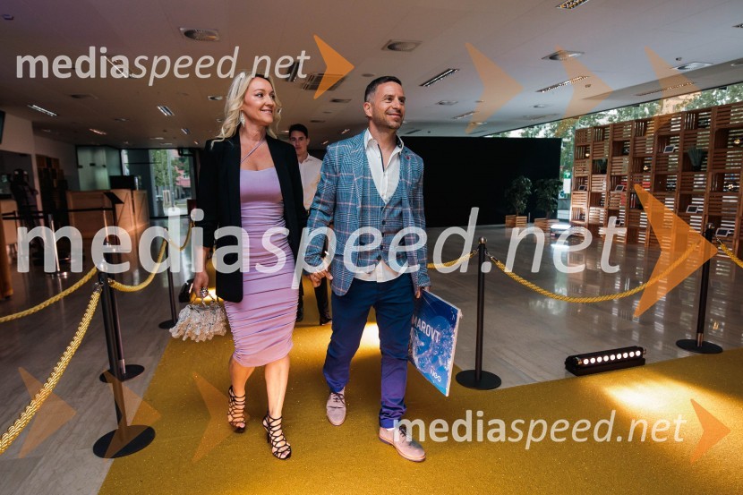  Urša Jezeršek;  Rene Mlekuž, nekdanji smučarVečer šampionov 2024