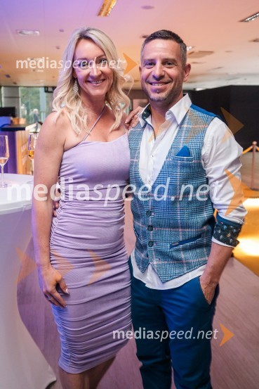  Urša Jezeršek;  Rene Mlekuž, nekdanji smučarVečer šampionov 2024