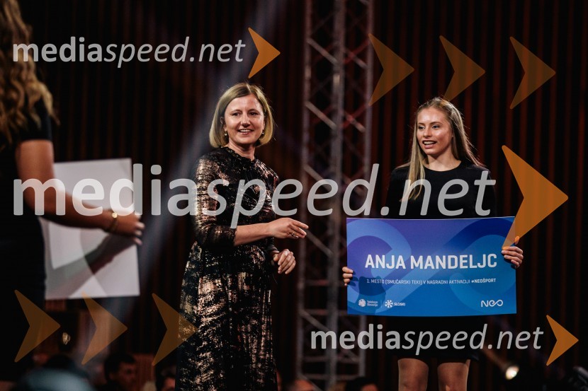  ... ;  Anja  Mandeljc, smučarska tekačicaVečer šampionov 2024