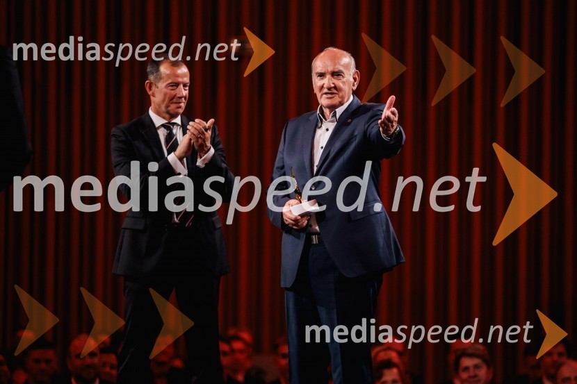  Enzo Smrekar, predsednik uprave Droge Kolinske in glavni direktor strateškega poslovnega področja v Atlantic Grupi, predsednik SZS, podpredsednik Olimpijskega komiteja Slovenije;  Ljubo Jasnič, nekdanji predsednik DESUSVečer šampionov 2024