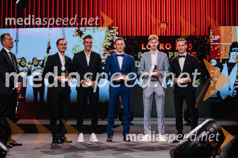  Domen Prevc, smučarski skakalec;  Timi Zajc, smučarski skakalec;  Peter  Prevc, smučarski skakalec;  Lovro Kos, smučarski skakalec;  Anže Lanišek, smučarski skakalecVečer šampionov 2024