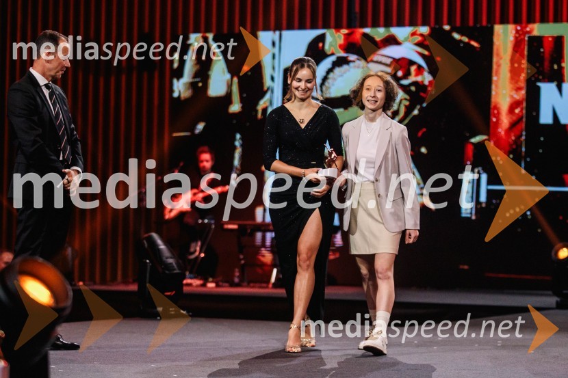  Enzo Smrekar, predsednik uprave Droge Kolinske in glavni direktor strateškega poslovnega področja v Atlantic Grupi, predsednik SZS, podpredsednik Olimpijskega komiteja Slovenije;  Nika Križnar, smučarska skakalka;  Nika  Prevc, smučarska skakalkaVečer šampionov 2024