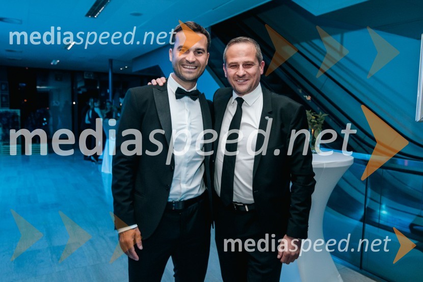  Robert Hrgota, trener slovenske skakalne reprezentance;  Tomaž Šušteršič, generalni sekretar organizacijskega komiteja PlanicaVečer šampionov 2024