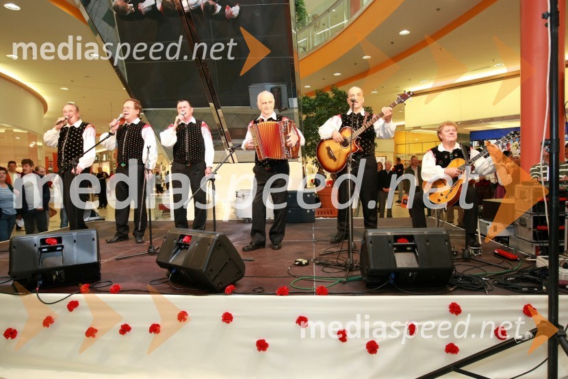 Ansambel Lojzeta Slaka in Fantje s PraprotnaFestival narodnozabavne glasbe v Europarku