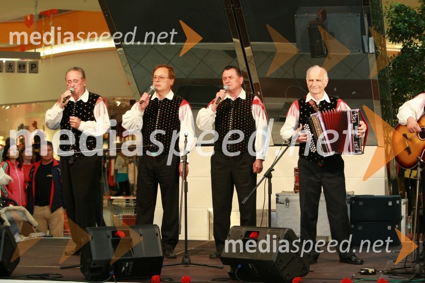 Ansambel Lojzeta Slaka in Fantje s PraprotnaFestival narodnozabavne glasbe v Europarku