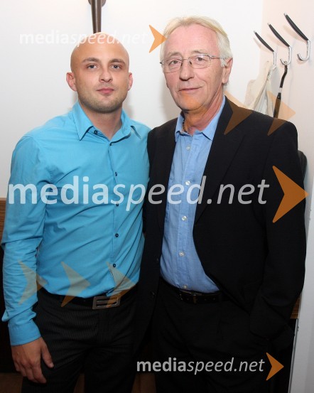 Robert Žagar, marketing Uni Gostinstvo d.o.o. in Oliver Dragojevič, hrvaški pevecDalmatinski večer z Oliverjem Dragojevičem v Bowling centru Strike