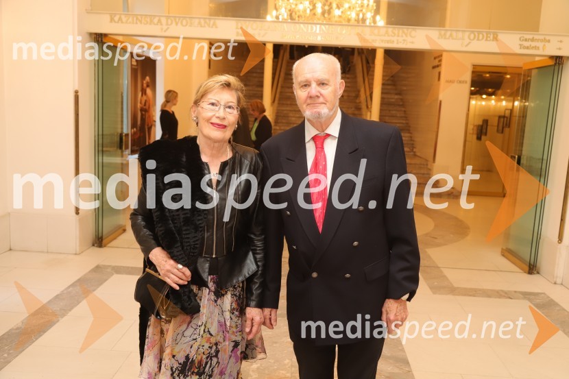  Nevenka Leban Orešič, pianistka, častna konzulka Republike Litve;  Ivan LebanTosca, premiera v Operi in Baletu Slovenskega narodnega gledališča Maribor