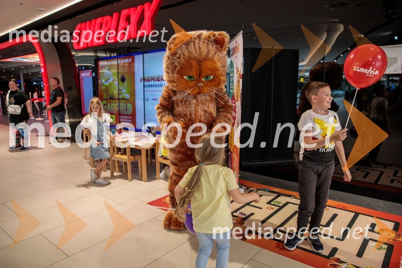 Premiera filma najbolj popularnega oranžnega mačka Garfield v Cineplexx Ljubljana