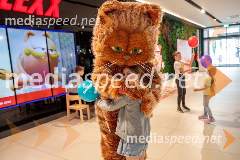 Premiera filma najbolj popularnega oranžnega mačka Garfield v Cineplexx Ljubljana