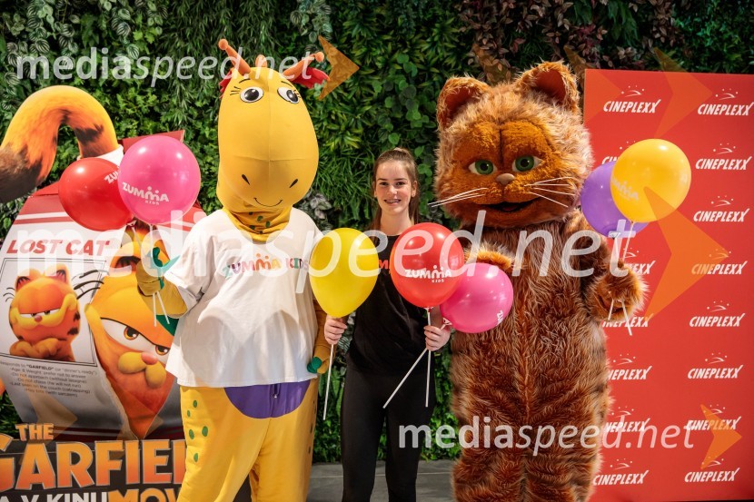 Premiera filma najbolj popularnega oranžnega mačka Garfield v Cineplexx Ljubljana