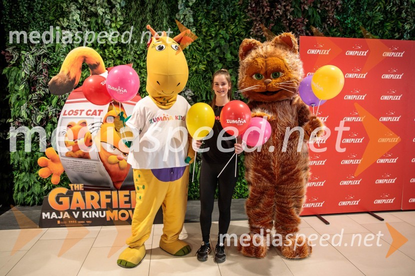 Premiera filma najbolj popularnega oranžnega mačka Garfield v Cineplexx Ljubljana