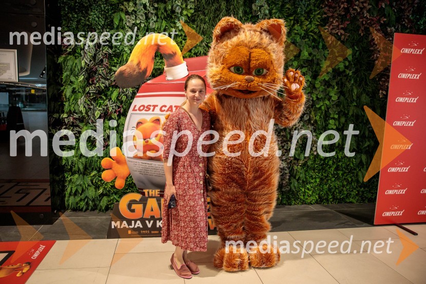 Premiera filma najbolj popularnega oranžnega mačka Garfield v Cineplexx Ljubljana