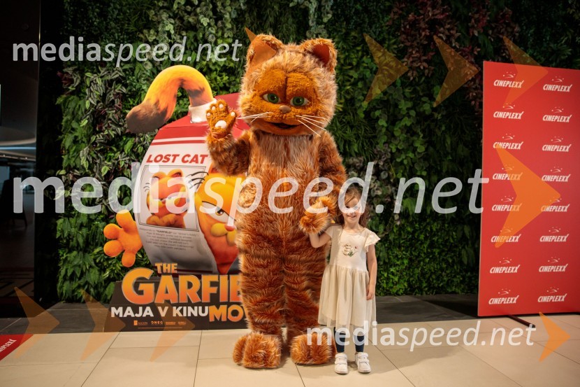 Premiera filma najbolj popularnega oranžnega mačka Garfield v Cineplexx Ljubljana