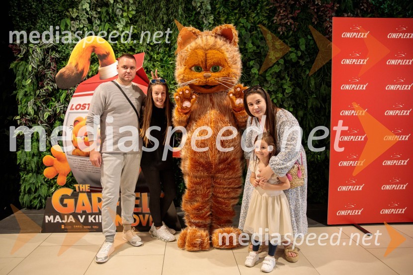 Premiera filma najbolj popularnega oranžnega mačka Garfield v Cineplexx Ljubljana