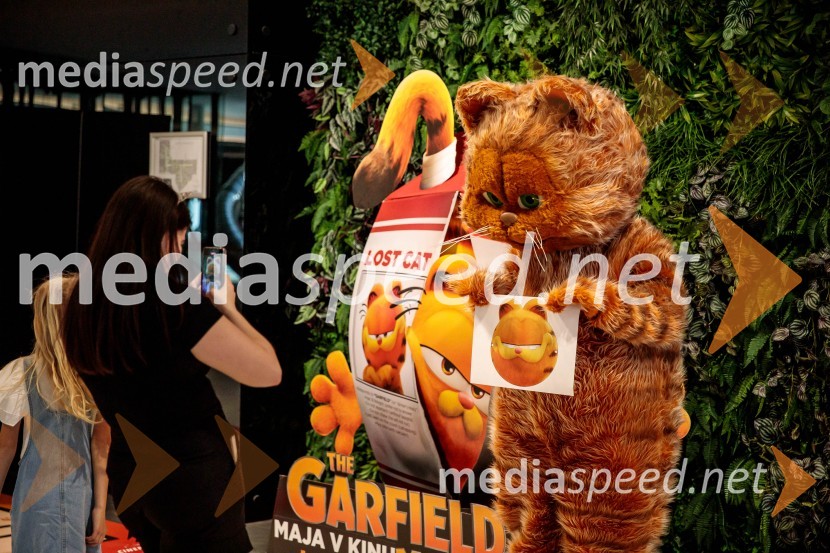 Premiera filma najbolj popularnega oranžnega mačka Garfield v Cineplexx Ljubljana