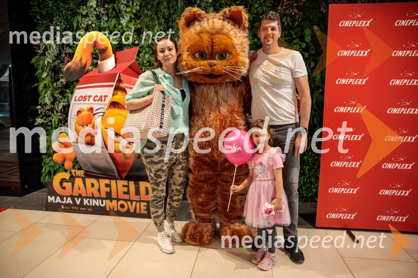 Premiera filma najbolj popularnega oranžnega mačka Garfield v Cineplexx Ljubljana