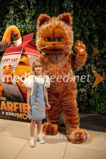 Premiera filma najbolj popularnega oranžnega mačka Garfield v Cineplexx Ljubljana