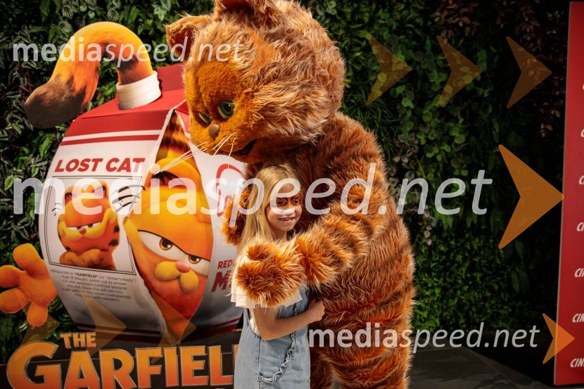 Premiera filma najbolj popularnega oranžnega mačka Garfield v Cineplexx Ljubljana