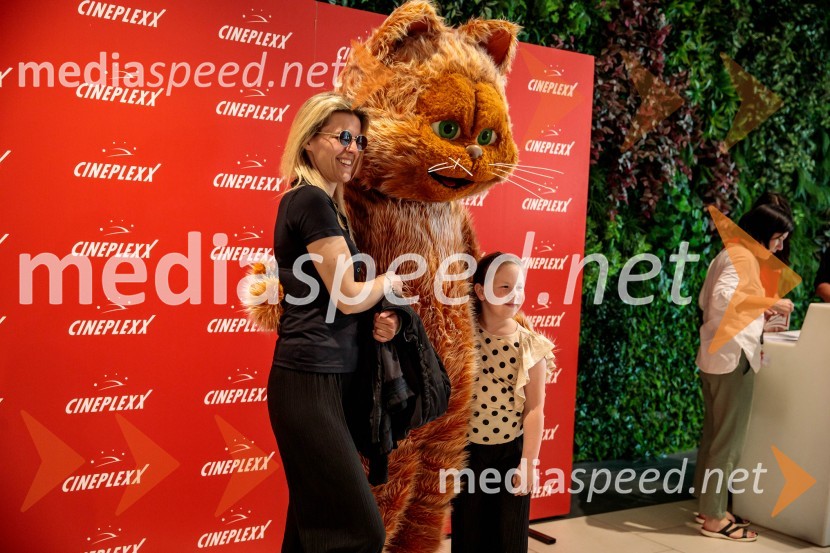 Premiera filma najbolj popularnega oranžnega mačka Garfield v Cineplexx Ljubljana