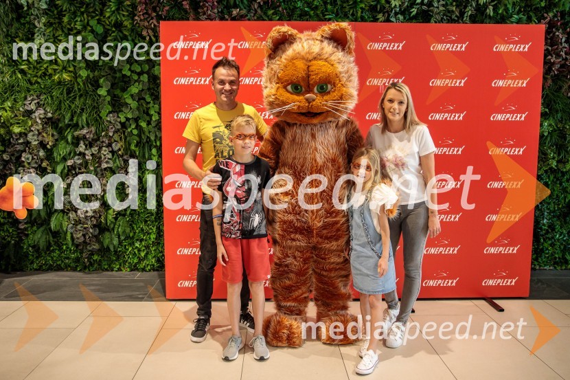 Premiera filma najbolj popularnega oranžnega mačka Garfield v Cineplexx Ljubljana
