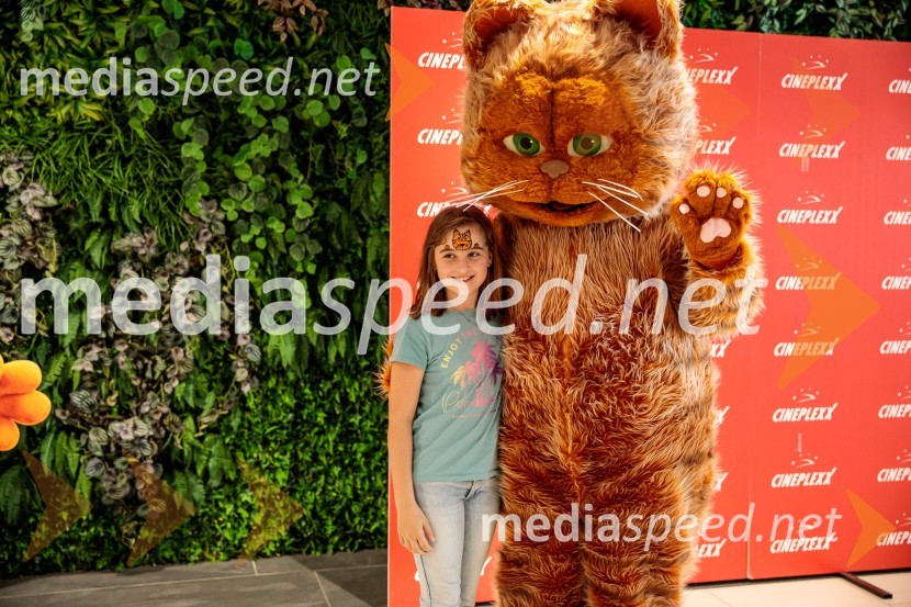 Premiera filma najbolj popularnega oranžnega mačka Garfield v Cineplexx Ljubljana