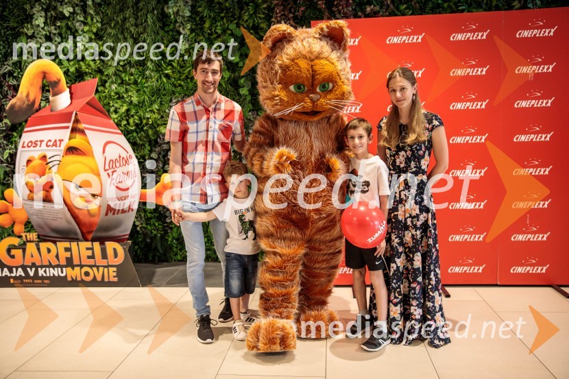 Premiera filma najbolj popularnega oranžnega mačka Garfield v Cineplexx Ljubljana