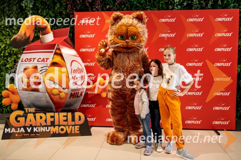 Premiera filma najbolj popularnega oranžnega mačka Garfield v Cineplexx Ljubljana